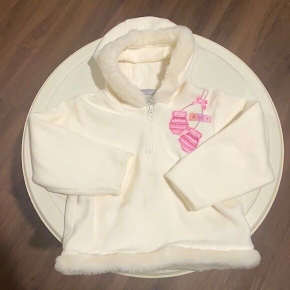 Carter’s. Toddler faux fur & fleece zip pull over. 24M. - Picture 1 of 5